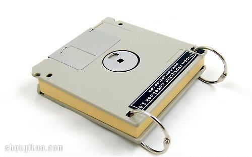 利用回收淘汰軟盤DIY手工制作個性筆記本 -  rpnrmr.com