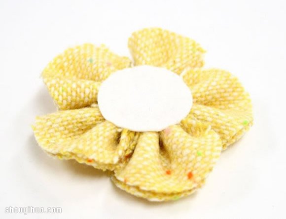 可愛甜美布藝花頭繩DIY手工制作圖解教程 -  rpnrmr.com