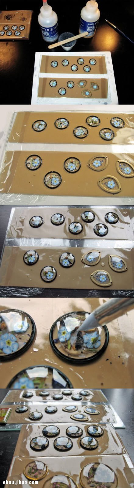 利用水晶膠DIY制作透明花草圖案項(xiàng)鏈?zhǔn)罪?-  rpnrmr.com