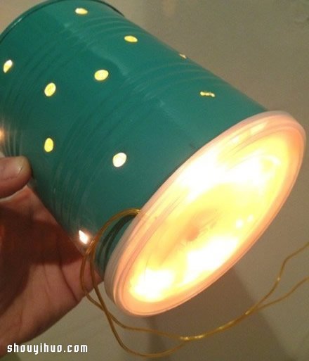 奶粉罐鐵罐廢物利用手工制作DIY漂亮小夜燈 -  rpnrmr.com