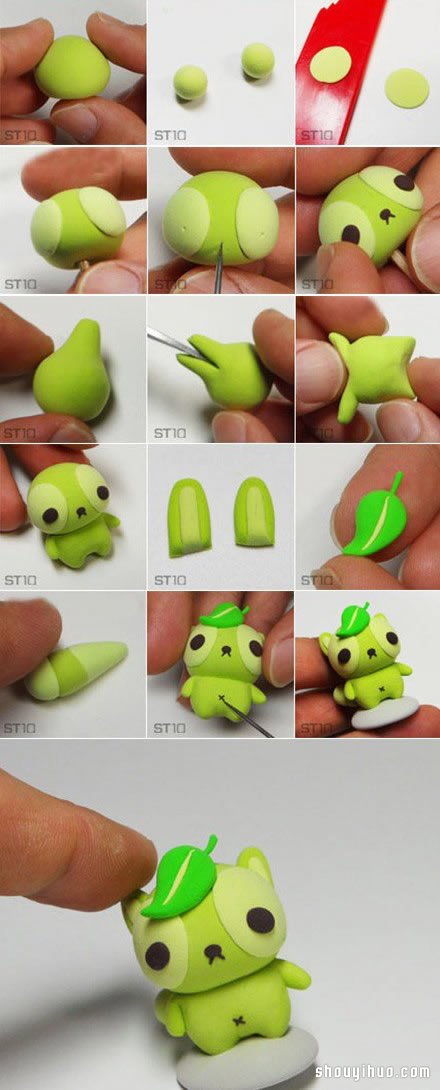 超輕粘土DIY手工制作可愛(ài)狗狗手辦圖解教程 -  rpnrmr.com