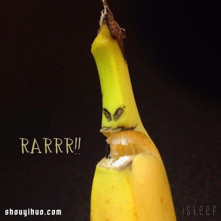 用香蕉來手工DIY 雕刻出不平凡的藝術(shù)作品 -  rpnrmr.com