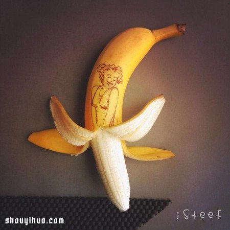 用香蕉來手工DIY 雕刻出不平凡的藝術(shù)作品 -  rpnrmr.com