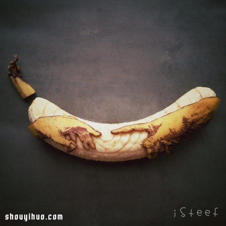 用香蕉來手工DIY 雕刻出不平凡的藝術(shù)作品 -  rpnrmr.com
