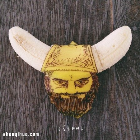 用香蕉來手工DIY 雕刻出不平凡的藝術(shù)作品 -  rpnrmr.com