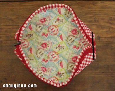 可愛韓國(guó)風(fēng)布藝手拿包筆袋DIY手工制作圖解 -  rpnrmr.com