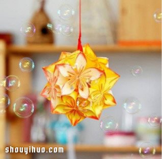 手工折紙制作漂亮花球 紙花球做法圖解教程 -  rpnrmr.com