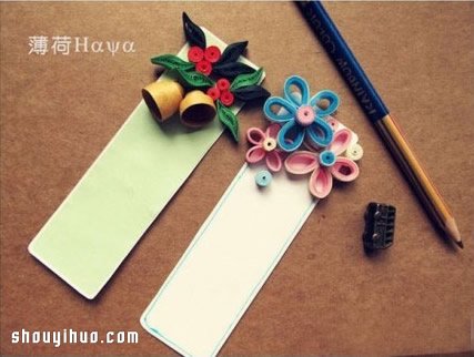 超漂亮的手工卷紙衍紙花朵書簽作品 -  rpnrmr.com