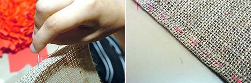 利用舊衣服和麻布DIY手工制作腳墊地毯教程 -  rpnrmr.com