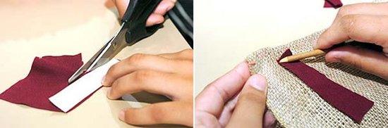 利用舊衣服和麻布DIY手工制作腳墊地毯教程 -  rpnrmr.com