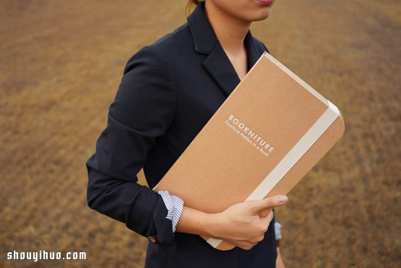 Bookniture 偽裝成精裝書的折疊式小圓桌 -  rpnrmr.com