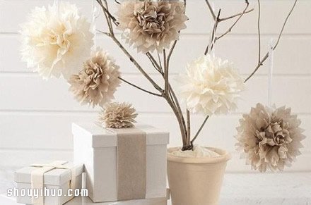 素雅大花紙花DIY手工制作圖解教程 -  rpnrmr.com