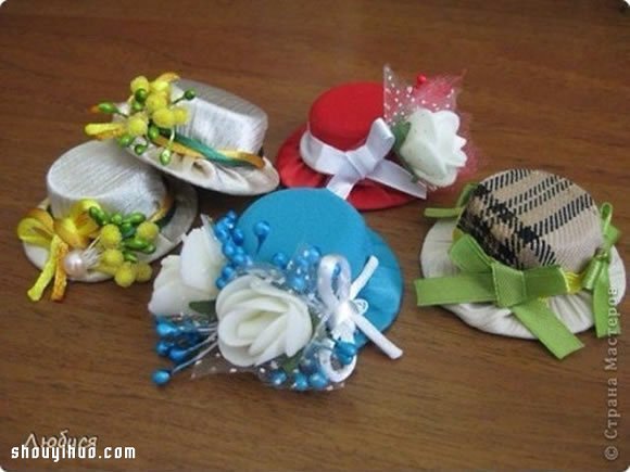 塑料瓶蓋DIY手工制作漂亮女式帽子小飾品 -  rpnrmr.com