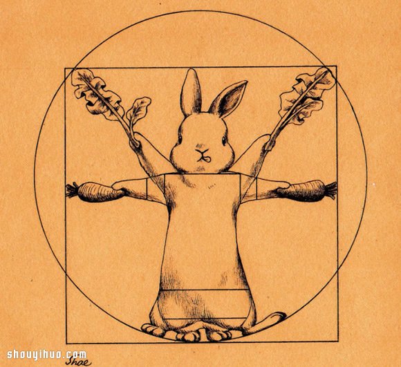 當(dāng)兔子遇上名畫 插畫家Shae的治愈系手繪 -  rpnrmr.com