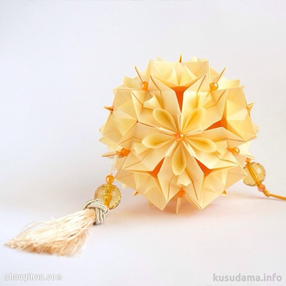 美輪美奐的手工折紙花球作品欣賞(一) -  rpnrmr.com