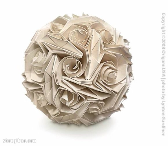 美輪美奐的手工折紙花球作品欣賞(一) -  rpnrmr.com