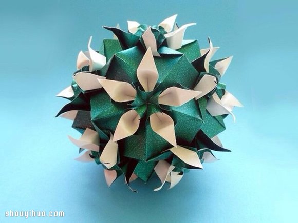 美輪美奐的手工折紙花球作品欣賞(一) -  rpnrmr.com