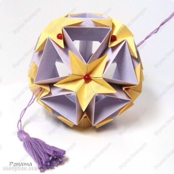 美輪美奐的手工折紙花球作品欣賞(一) -  rpnrmr.com
