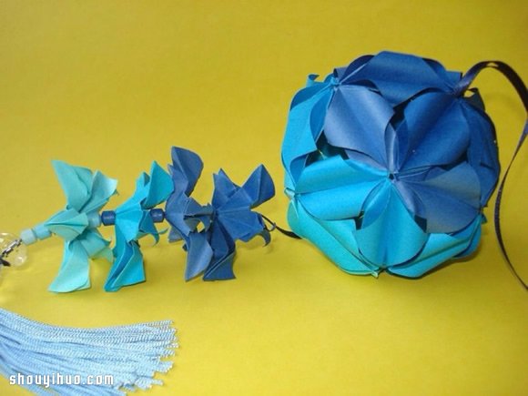 美輪美奐的手工折紙花球作品欣賞(一) -  rpnrmr.com