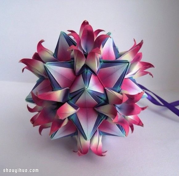美輪美奐的手工折紙花球作品欣賞(二) -  rpnrmr.com