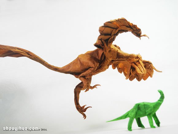越南折紙藝術(shù)家Adam Tram的折紙恐龍作品 -  rpnrmr.com
