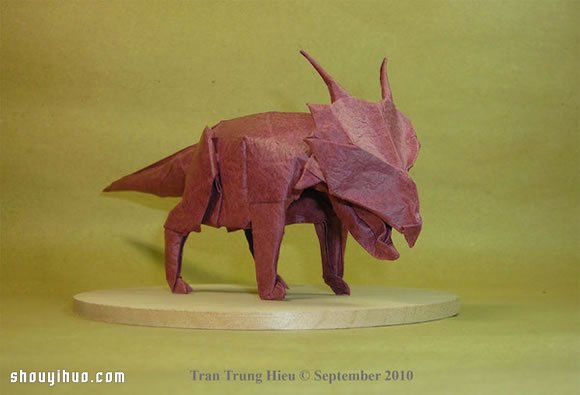 越南折紙藝術(shù)家Adam Tram的折紙恐龍作品 -  rpnrmr.com