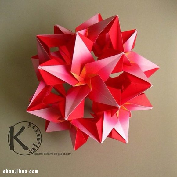 美輪美奐的手工折紙花球作品欣賞(三) -  rpnrmr.com