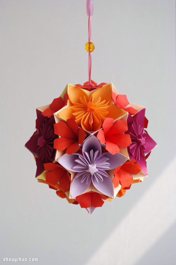 美輪美奐的手工折紙花球作品欣賞(三) -  rpnrmr.com
