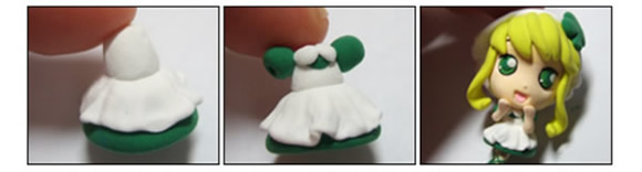 三款卡通小女孩粘土手辦手工制作圖解教程 -  rpnrmr.com