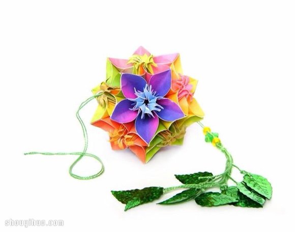 美輪美奐的手工折紙花球作品欣賞(四) -  rpnrmr.com