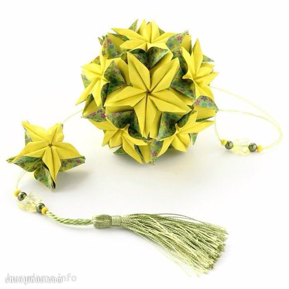 美輪美奐的手工折紙花球作品欣賞(四) -  rpnrmr.com