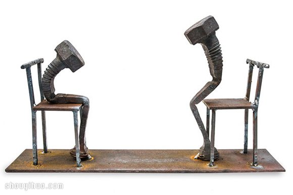 舊螺絲重新改造 DIY人物般螺絲釘手工藝品 -  rpnrmr.com