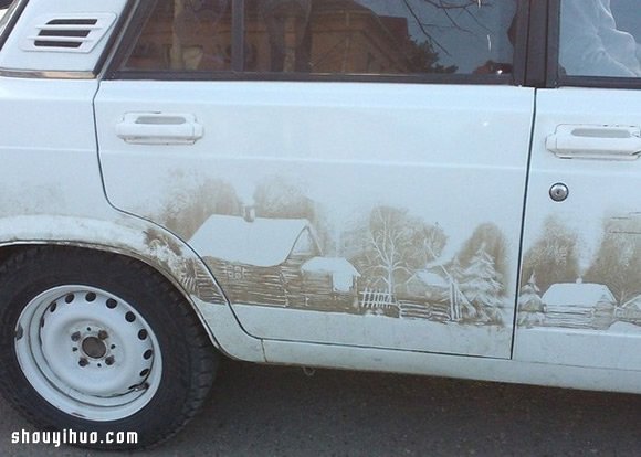 車(chē)子臟了何必洗 直接在上面涂鴉作畫(huà)?。?-  rpnrmr.com