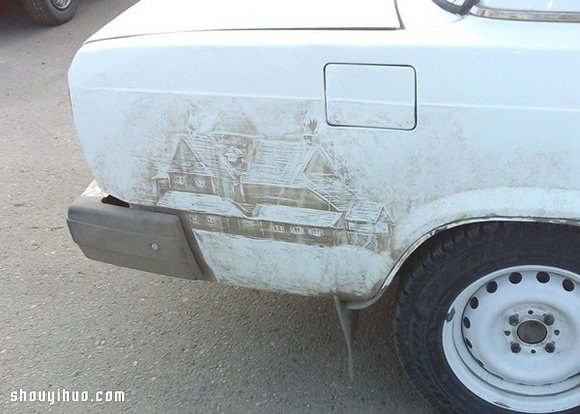 車(chē)子臟了何必洗 直接在上面涂鴉作畫(huà)?。?-  rpnrmr.com