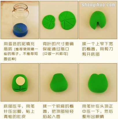 可愛小青蛙擺件裝飾品粘土手工制作圖解教程 -  rpnrmr.com