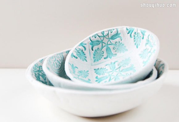 DIY制作充滿鄉(xiāng)村風(fēng)格的粘土小碟子 -  rpnrmr.com