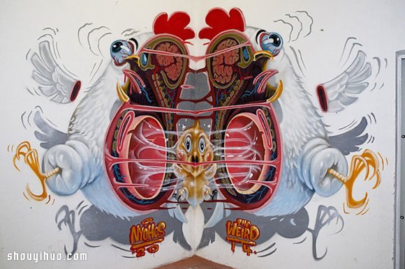 詭異與可愛并存 解剖卡通人物的涂鴉藝術 -  rpnrmr.com