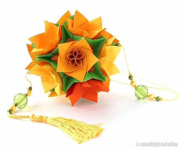 美輪美奐的手工折紙花球作品欣賞(六) -  rpnrmr.com