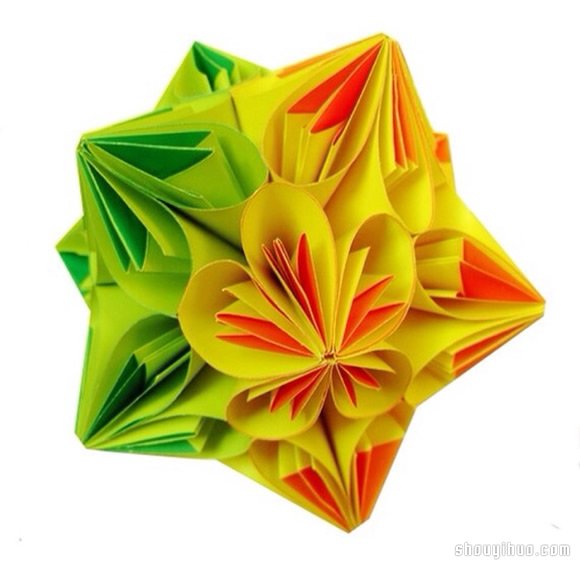 美輪美奐的手工折紙花球作品欣賞(七) -  rpnrmr.com