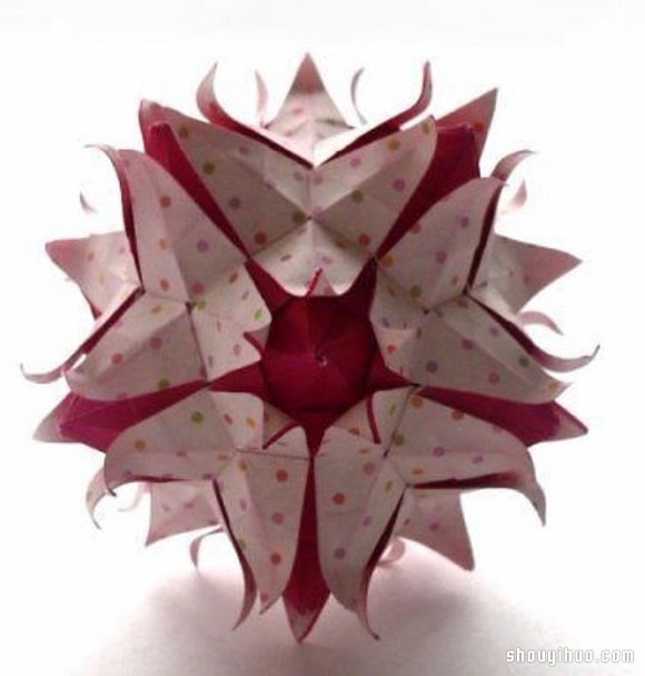 美輪美奐的手工折紙花球作品欣賞(七) -  rpnrmr.com