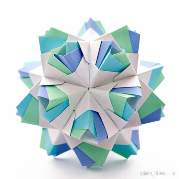 美輪美奐的手工折紙花球作品欣賞(七) -  rpnrmr.com
