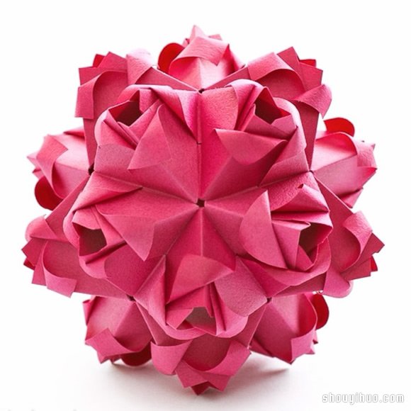 美輪美奐的手工折紙花球作品欣賞(七) -  rpnrmr.com