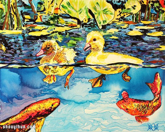 John Bramblit 盲人畫師靠觸覺繪出的畫作 -  rpnrmr.com