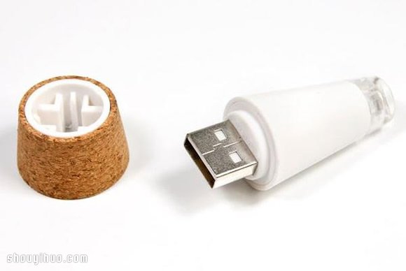 可充電式軟木塞LED 把玻璃瓶變成情境燈 -  rpnrmr.com