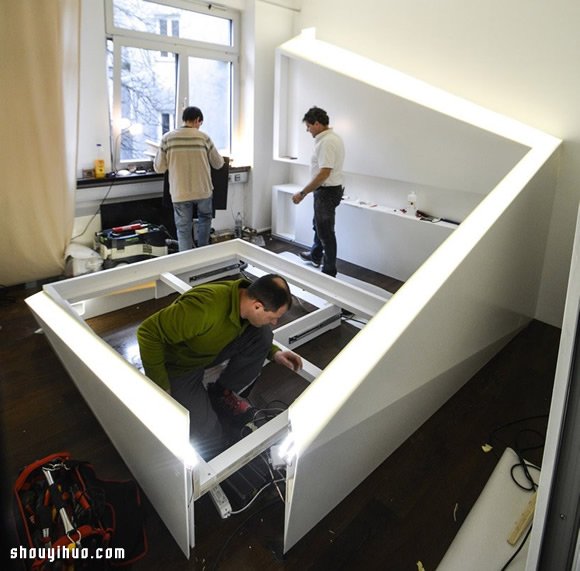 杜邦人造石打造的氣勢磅礡床架 Ice Bed -  rpnrmr.com