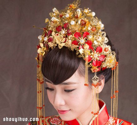 華麗麗的中式復(fù)古婚禮新娘頭飾 美呆啦！ -  rpnrmr.com