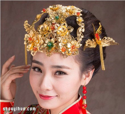 華麗麗的中式復(fù)古婚禮新娘頭飾 美呆啦！ -  rpnrmr.com