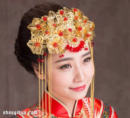 華麗麗的中式復(fù)古婚禮新娘頭飾 美呆啦！ -  rpnrmr.com