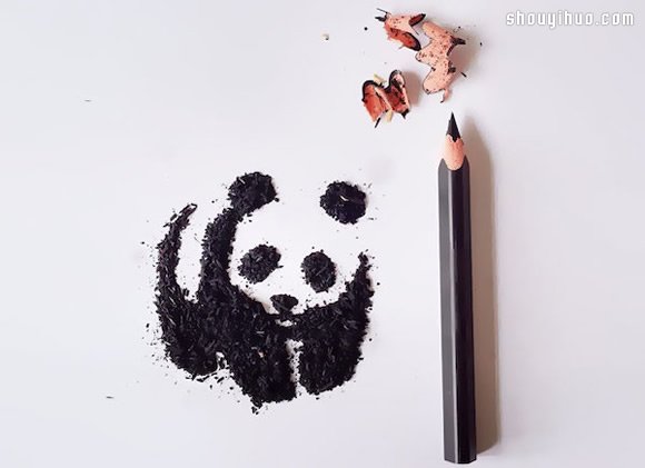 鉛筆屑當(dāng)作創(chuàng)作素材 創(chuàng)意拼湊DIY各種圖案 -  rpnrmr.com