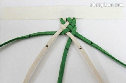 簡(jiǎn)單五股皮繩編織手鏈?zhǔn)骤C的制作方法圖解 -  rpnrmr.com